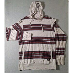 Billabong Sweater Mens L Striped Pullover All Day Hoodie Surfer Rag Skater